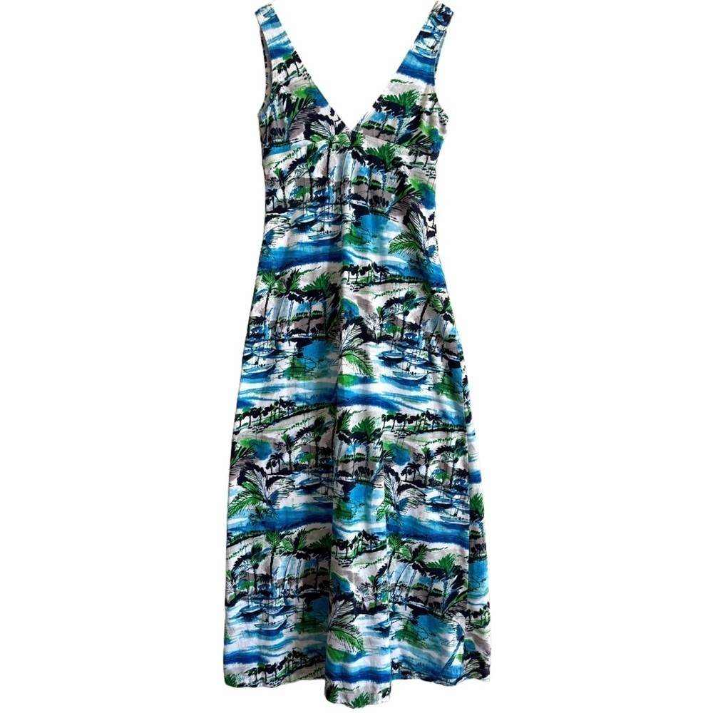 TOMMY BAHAMA Women’s Colorful Tropical Lightweight Stretchy Beach Maxi Dress XS - Picture 2 of 8